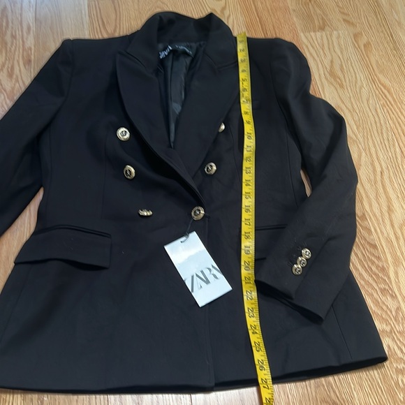 New! Zara large double breasted gold buttoned blazer. - Picture 14 of 16
